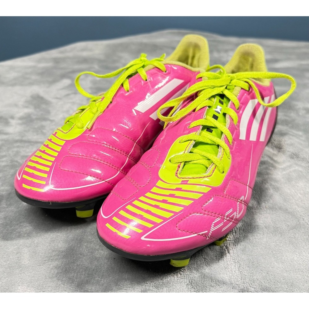Adidas F10 TRX FG Soccer Cleats Womens 8 Pink Volt Firm Ground Shoes